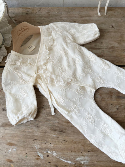 Lace Cozy Suit from Newborn size