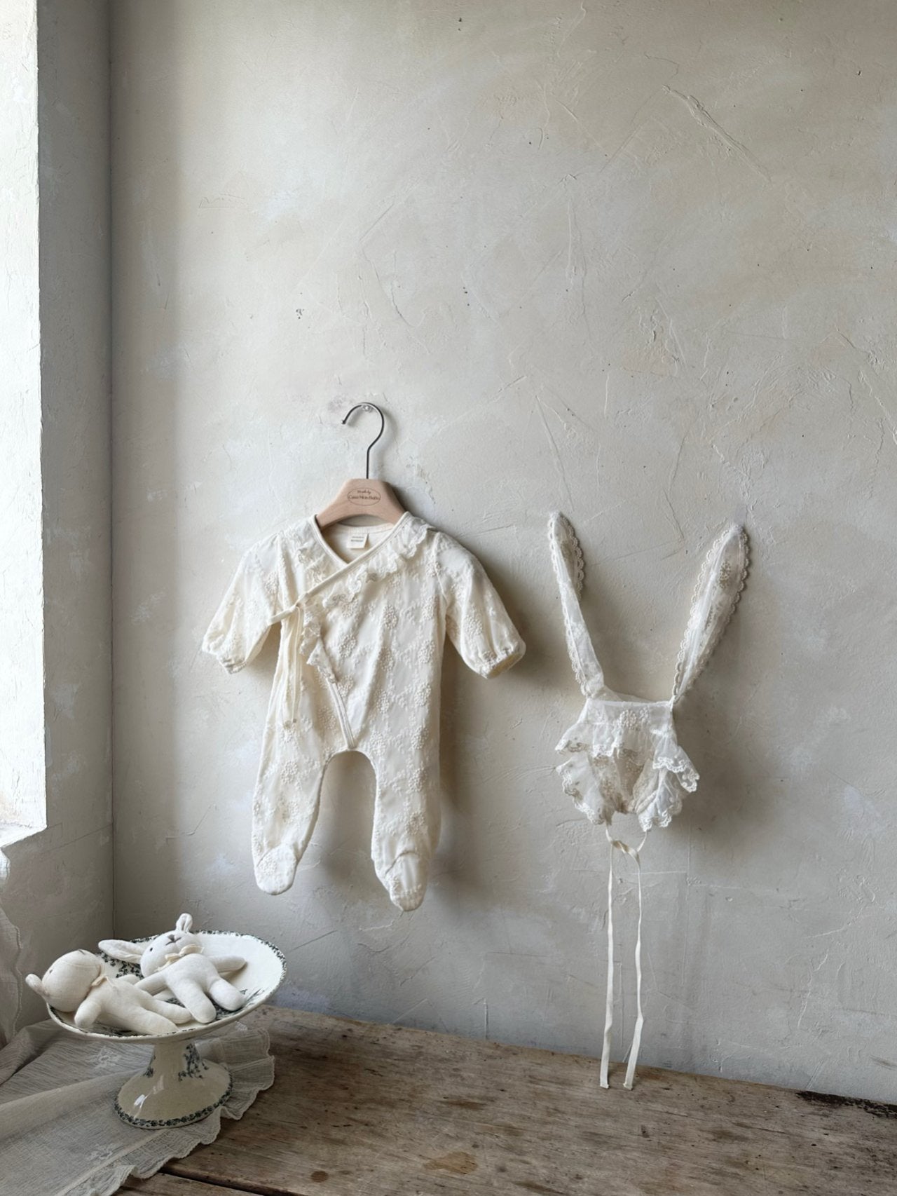 Lace Cozy Suit from Newborn size