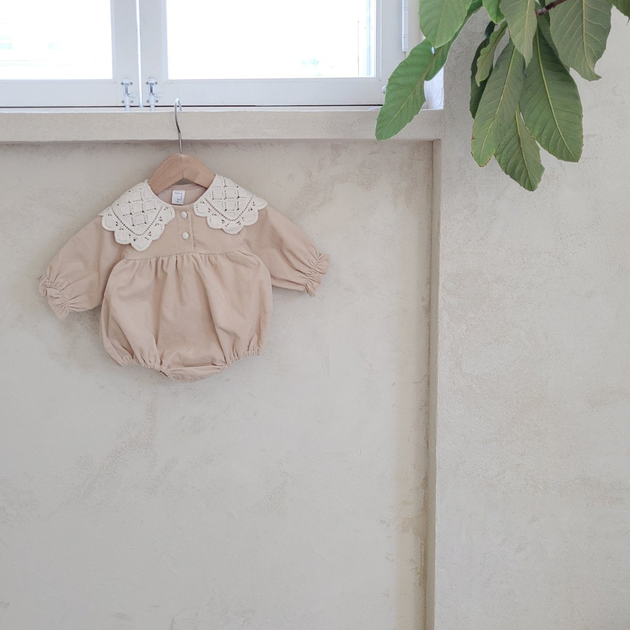 Knitted Collar Romper_ 2Colors