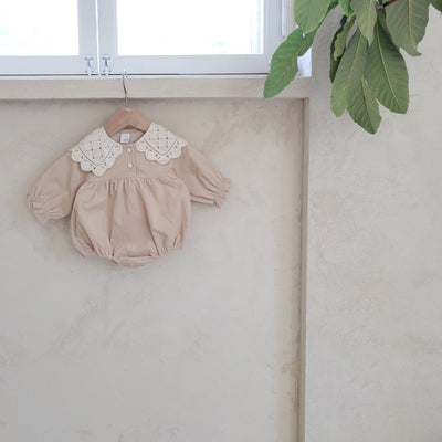 Knitted Collar Romper_ 2Colors