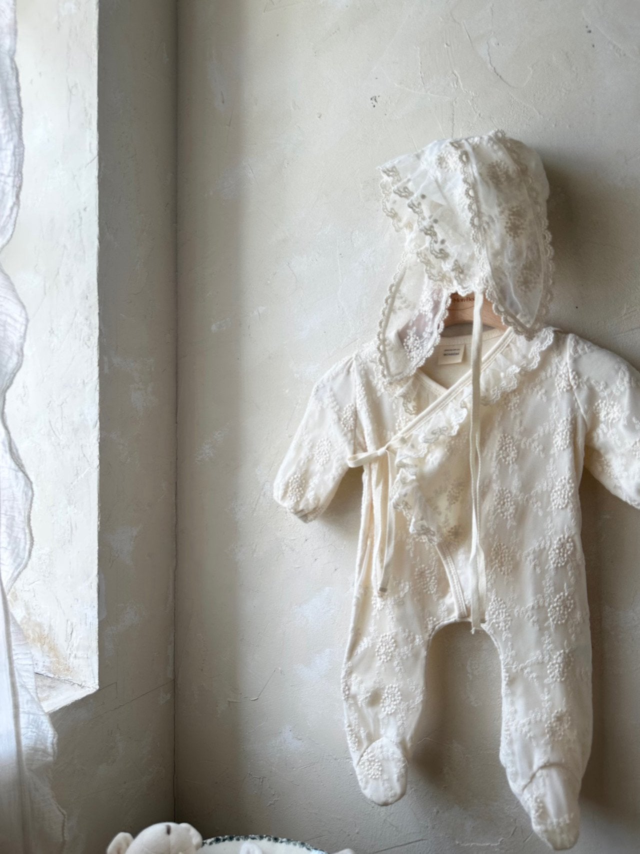 Lace Cozy Suit from Newborn size