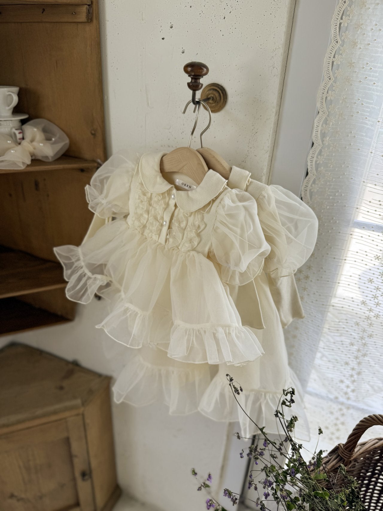 Eloise Oganza Dress Romper_ Cream