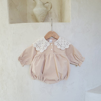 Knitted Collar Romper_ 2Colors