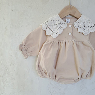 Knitted Collar Romper_ 2Colors