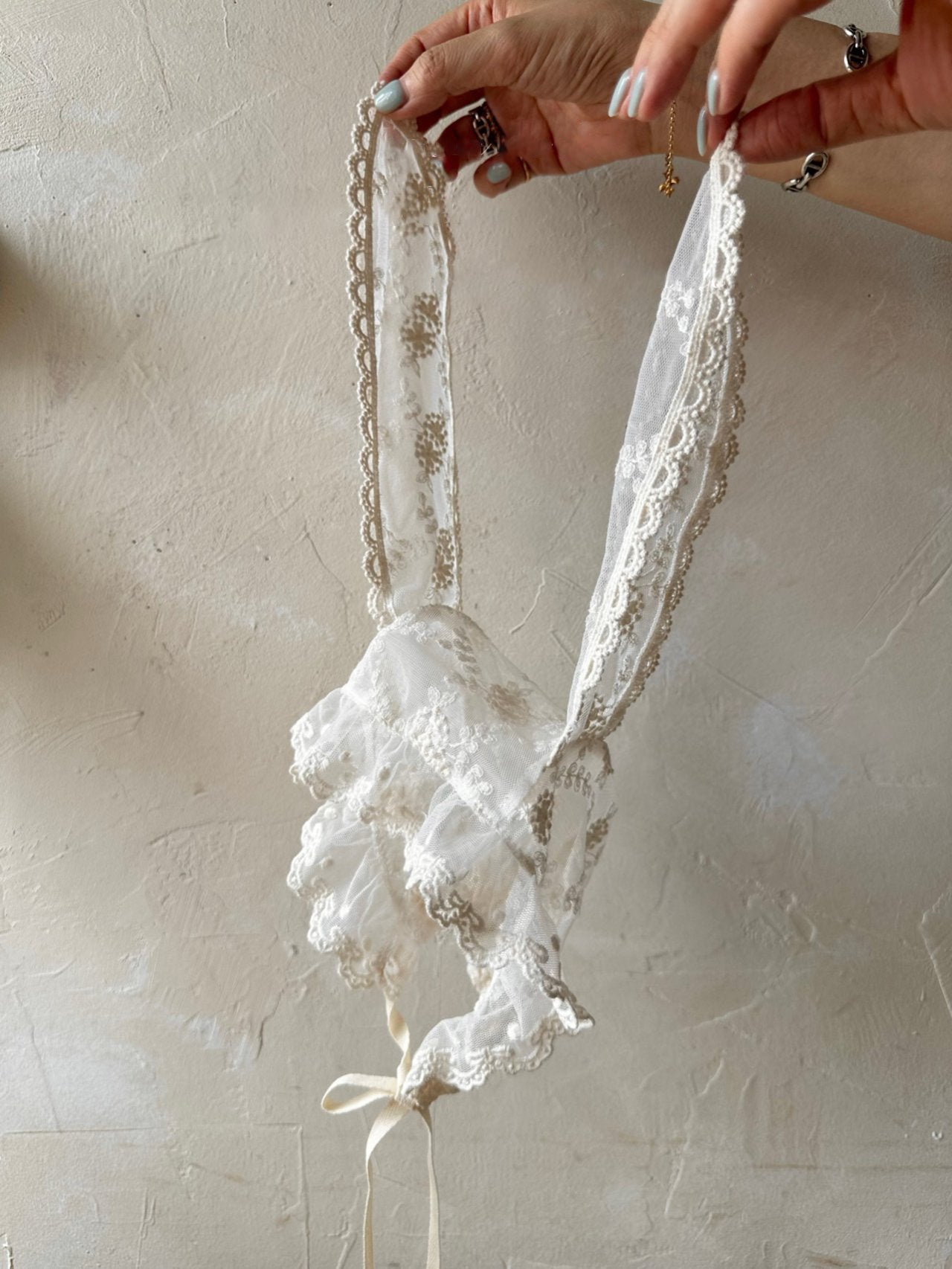 Lace Bunny Bonnet
