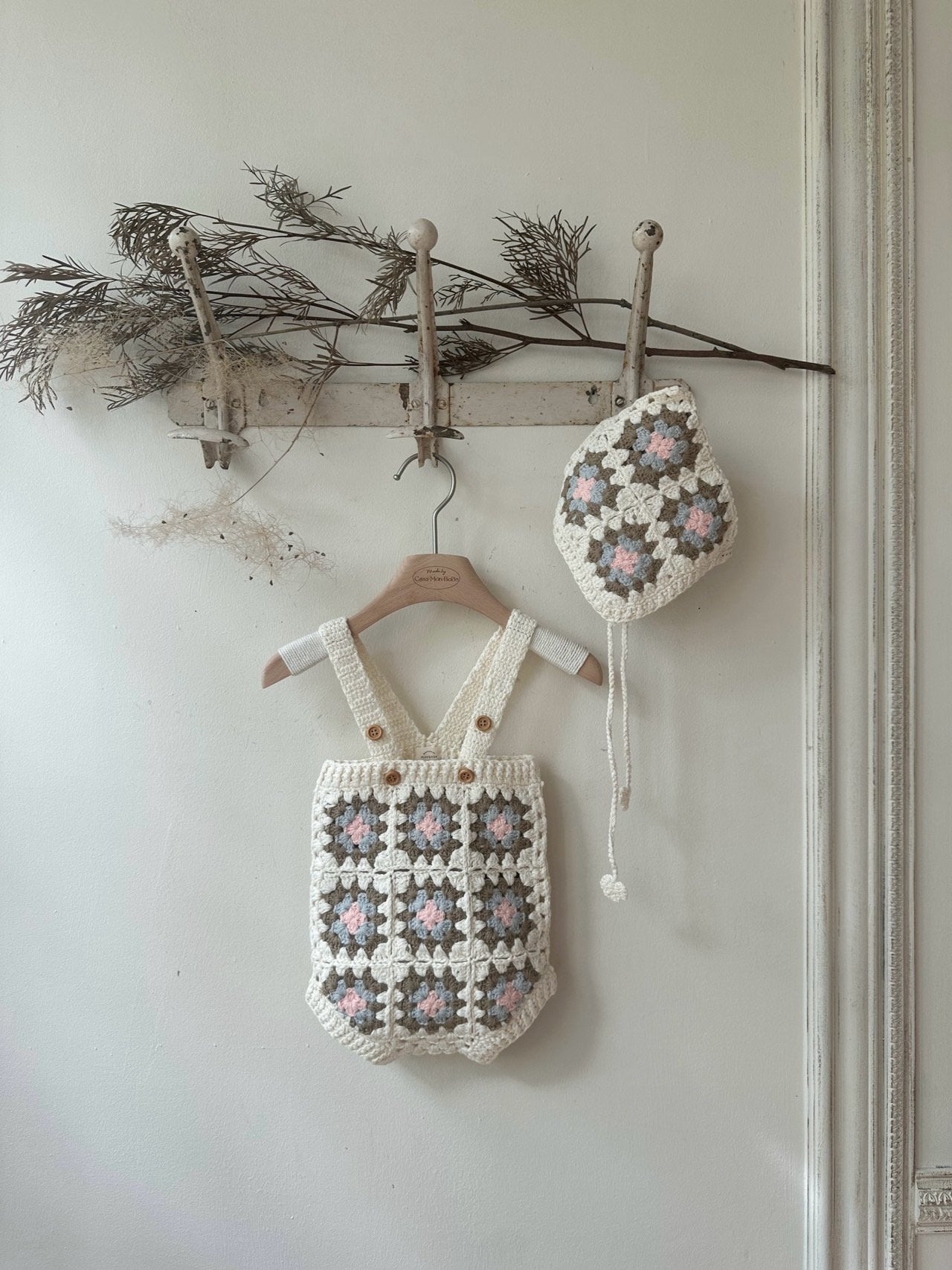 Multi Handmade Knit Bonnet