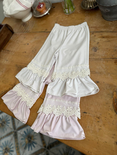 Lace Frill Pants_ 2 Colors(Pre-Order)