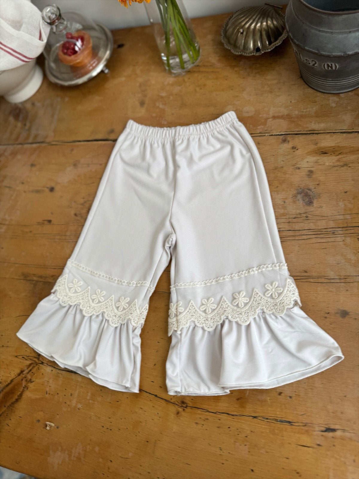 Lace Frill Pants_ 2 Colors(Pre-Order)