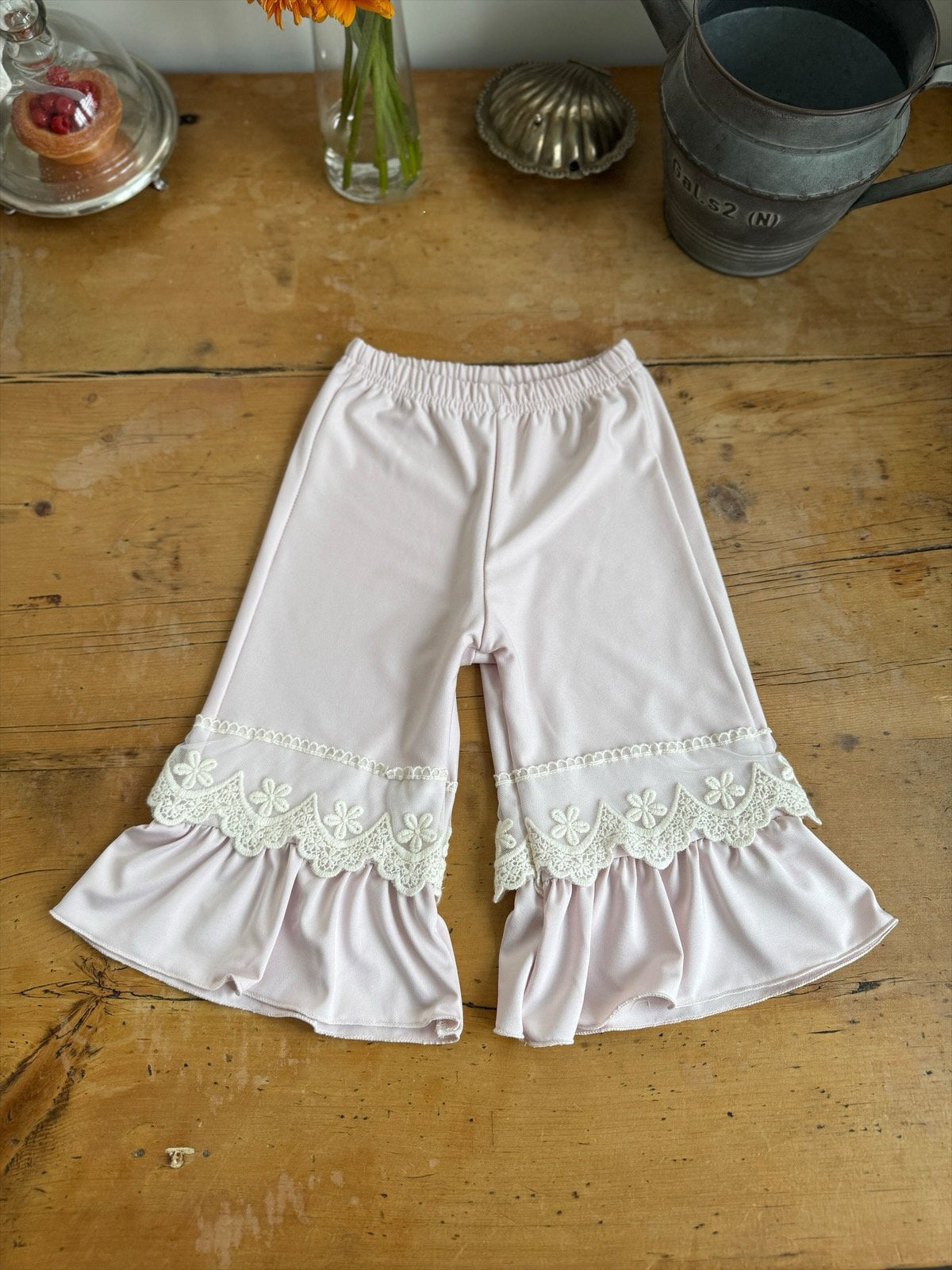 Lace Frill Pants_ 2 Colors(Pre-Order)