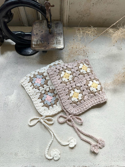 Multi Handmade Knit Bonnet