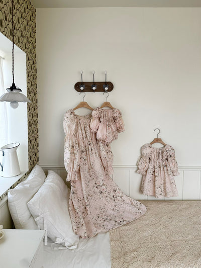 Misty Eyelet Adult Dress _Pink
