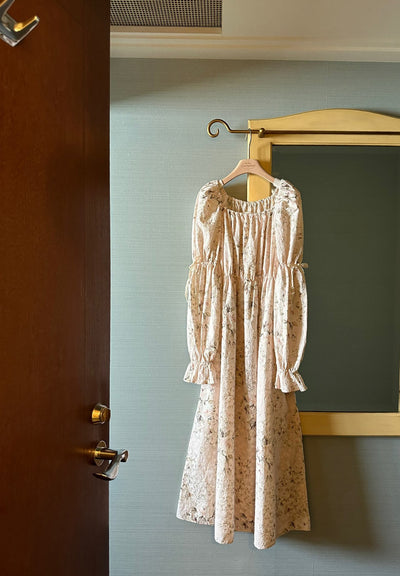 Misty Eyelet Adult Dress _Pink