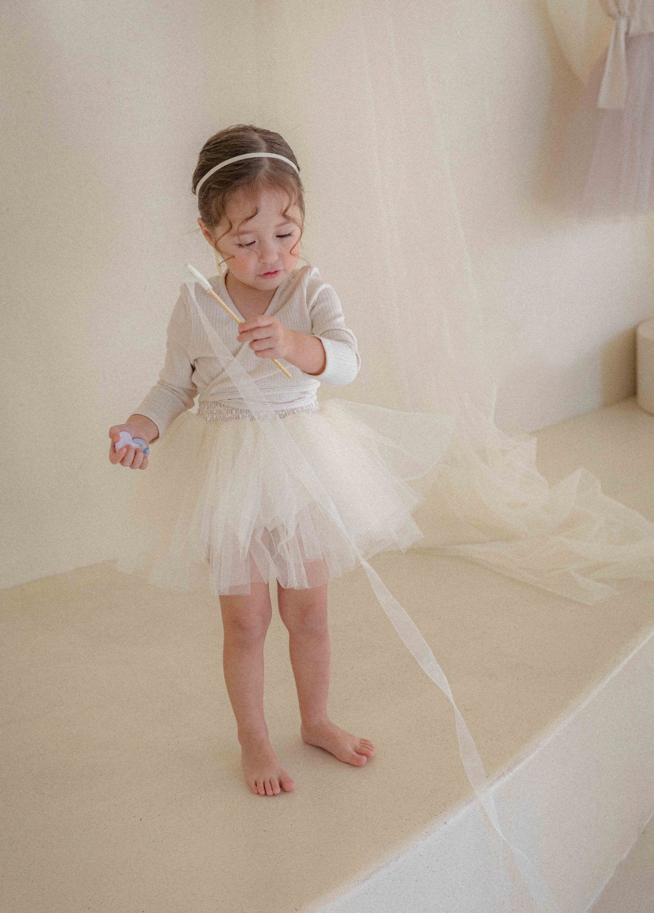 Itzel Ballet Tutu and Cardigan Set _Cream(Pre-Order)