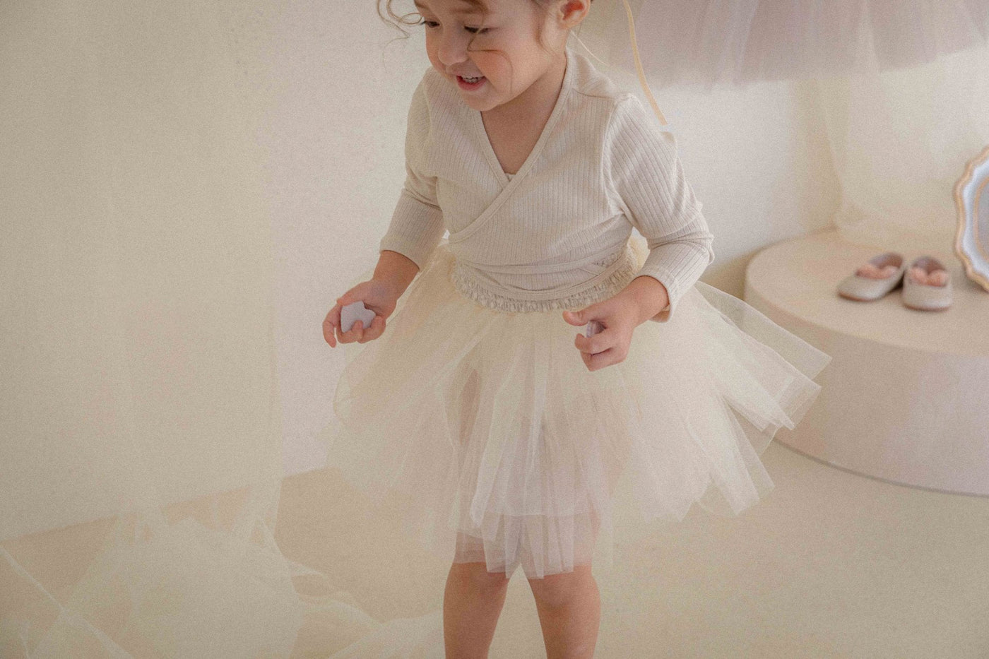 Itzel Ballet Tutu and Cardigan Set _Cream(Pre-Order)