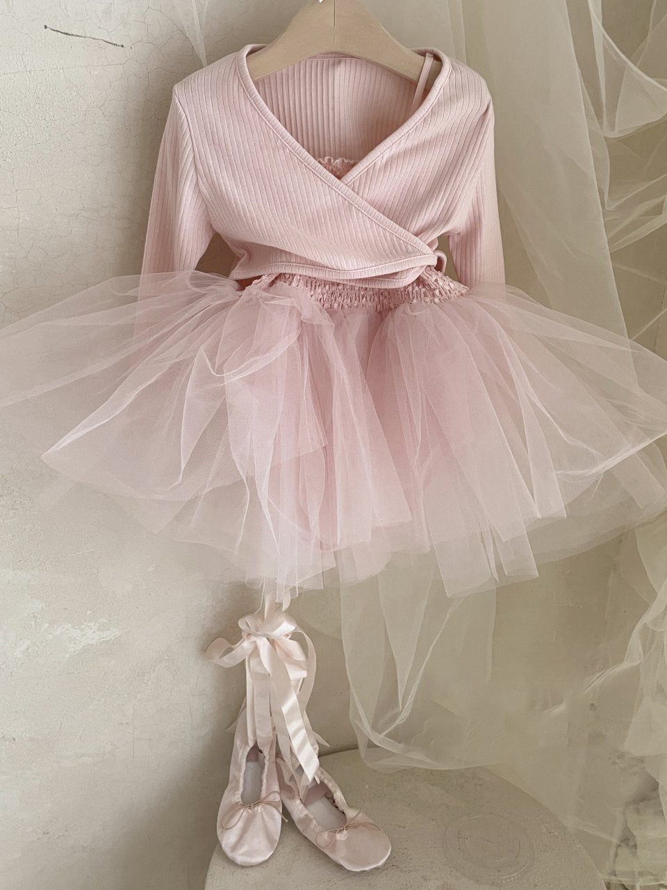 Itzel Ballet Tutu and Cardigan Set _Pink (Pre-Order)