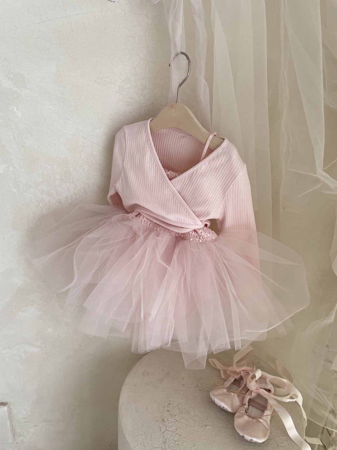 Itzel Ballet Tutu and Cardigan Set _Pink (Pre-Order)