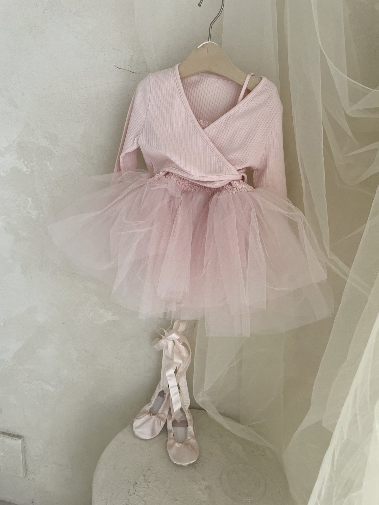 Itzel Ballet Tutu and Cardigan Set _Pink (Pre-Order)