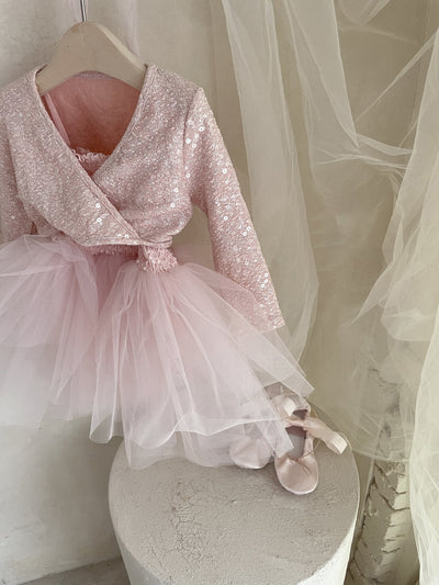 Itzel Ballet Tutu and Cardigan Set _Pink (Pre-Order)