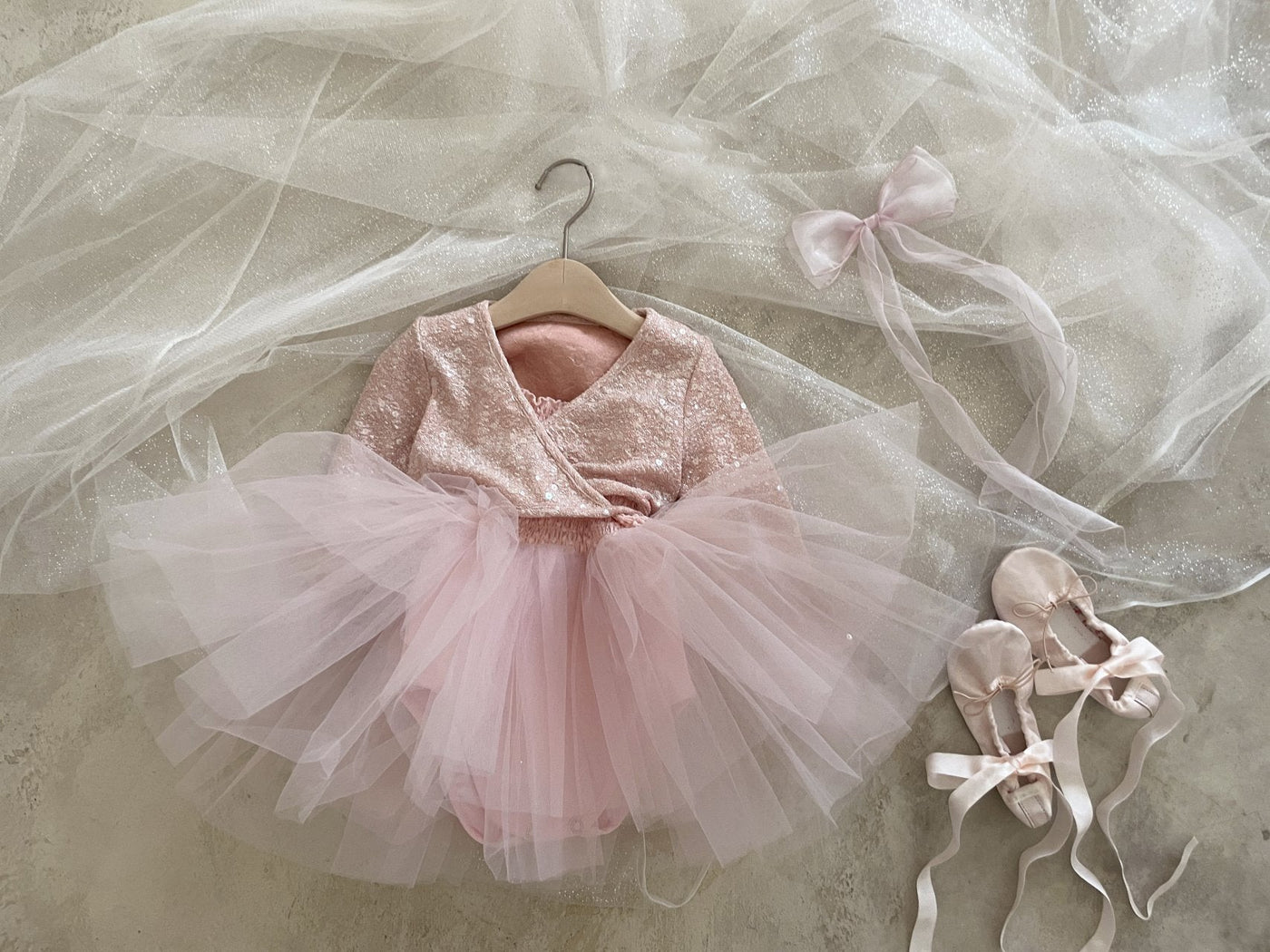 Itzel Ballet Tutu and Cardigan Set _Pink (Pre-Order)