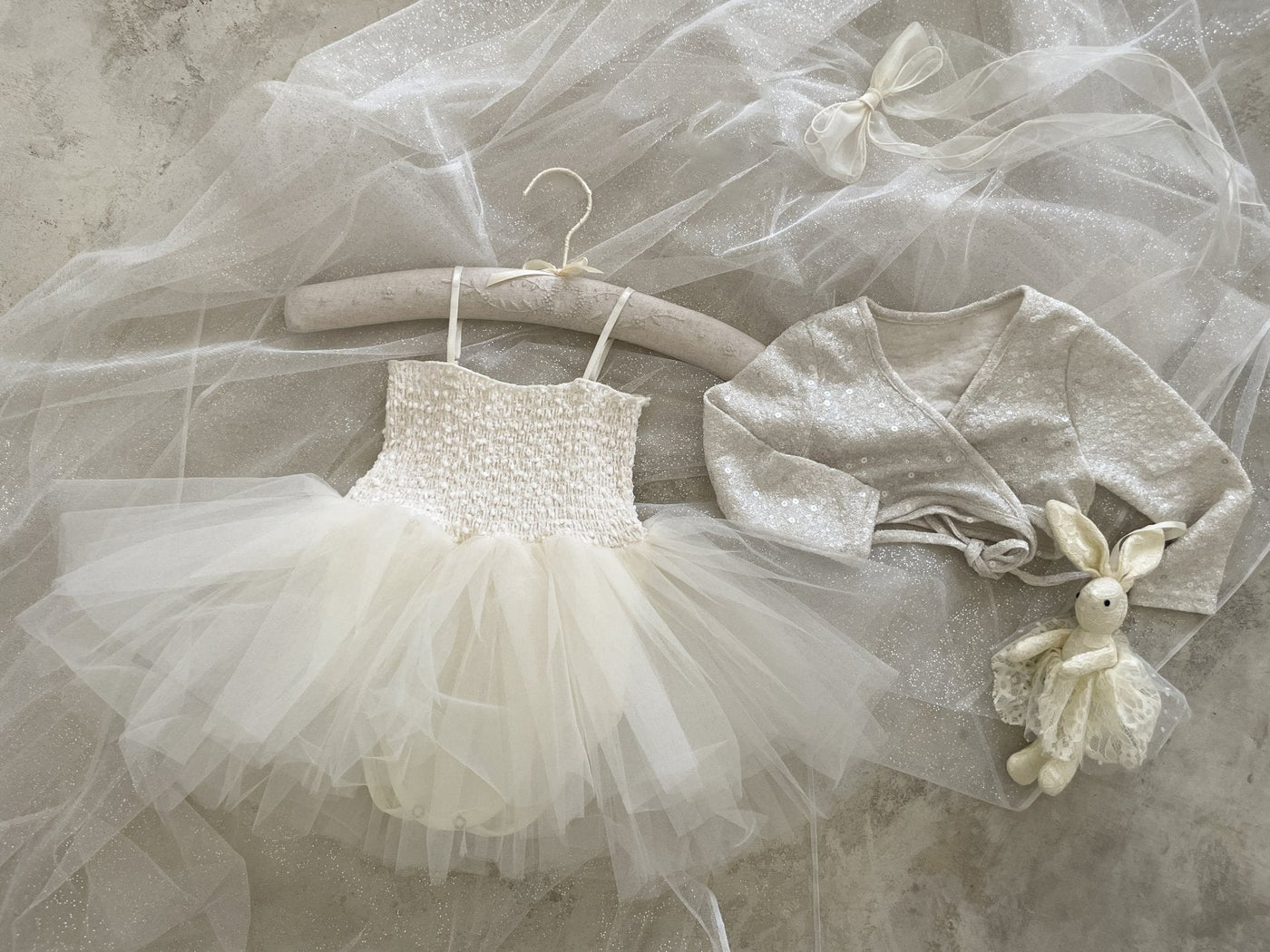 Itzel Ballet Tutu and Cardigan Set _Cream(Pre-Order)