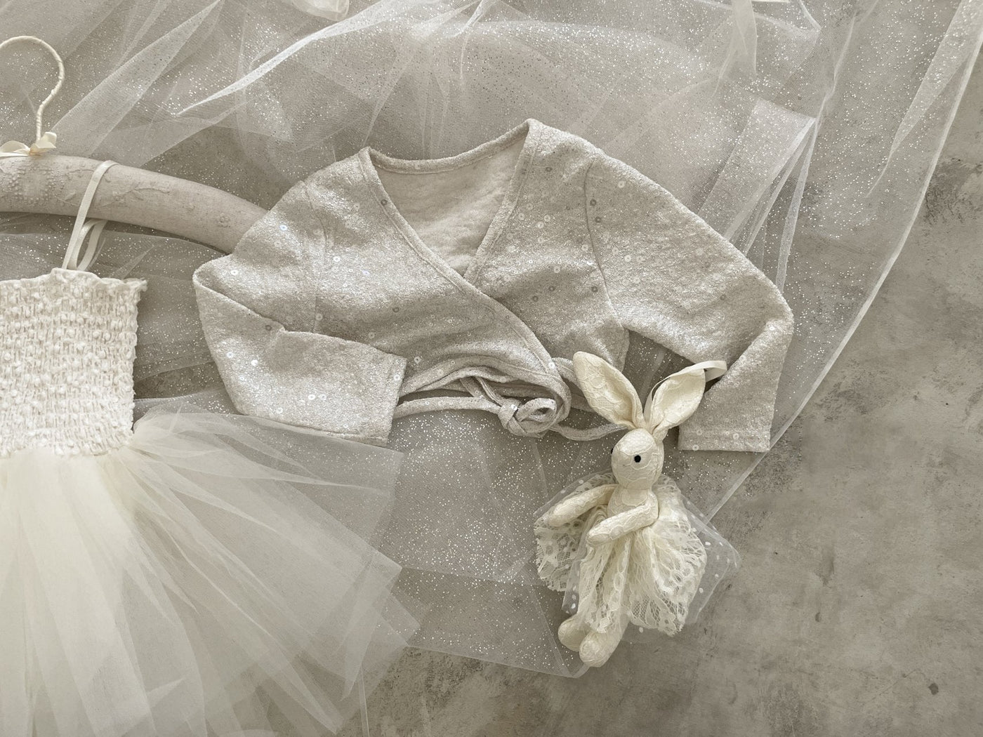 Itzel Ballet Tutu and Cardigan Set _Cream(Pre-Order)