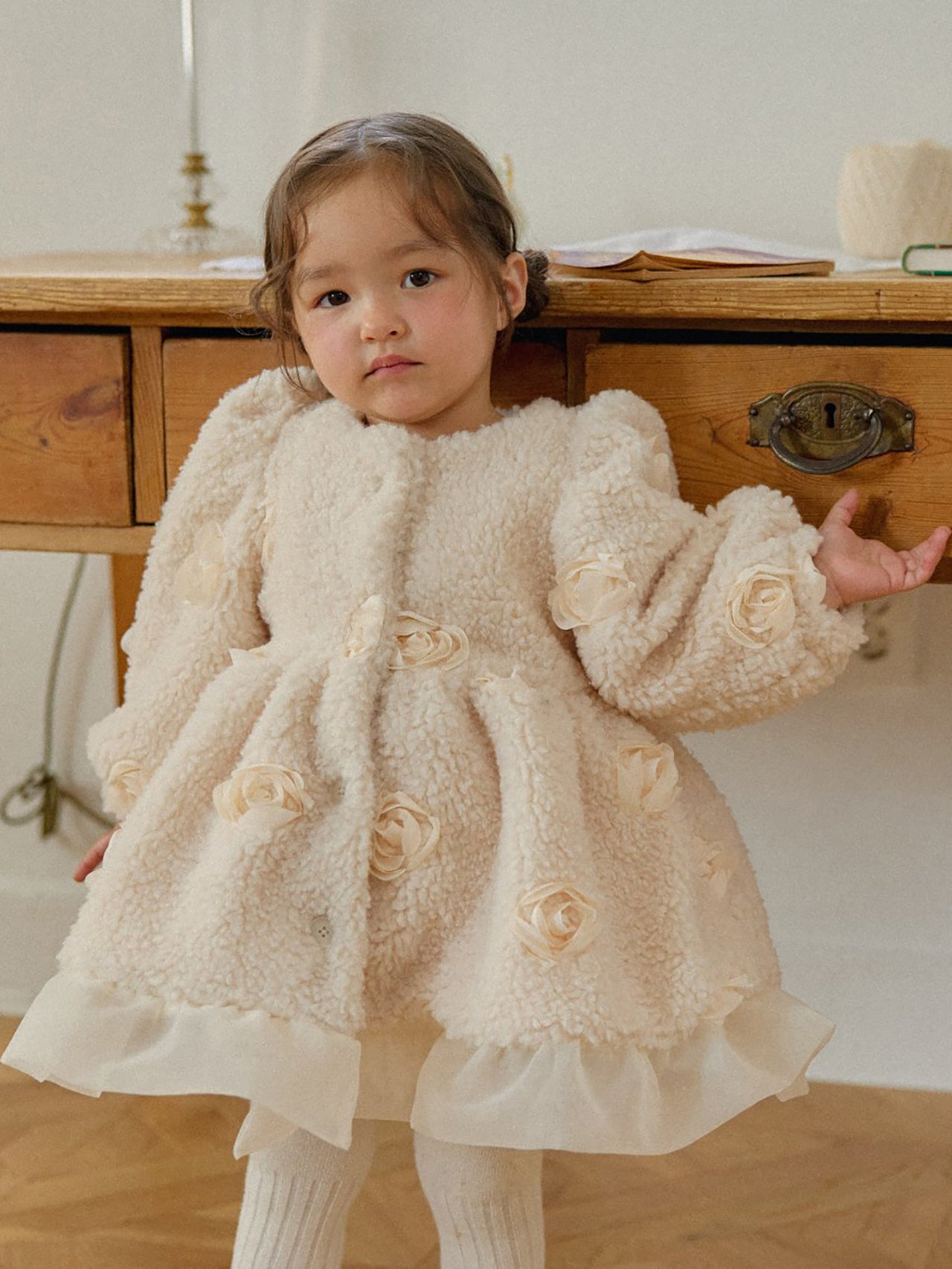 Cream Rose Coat