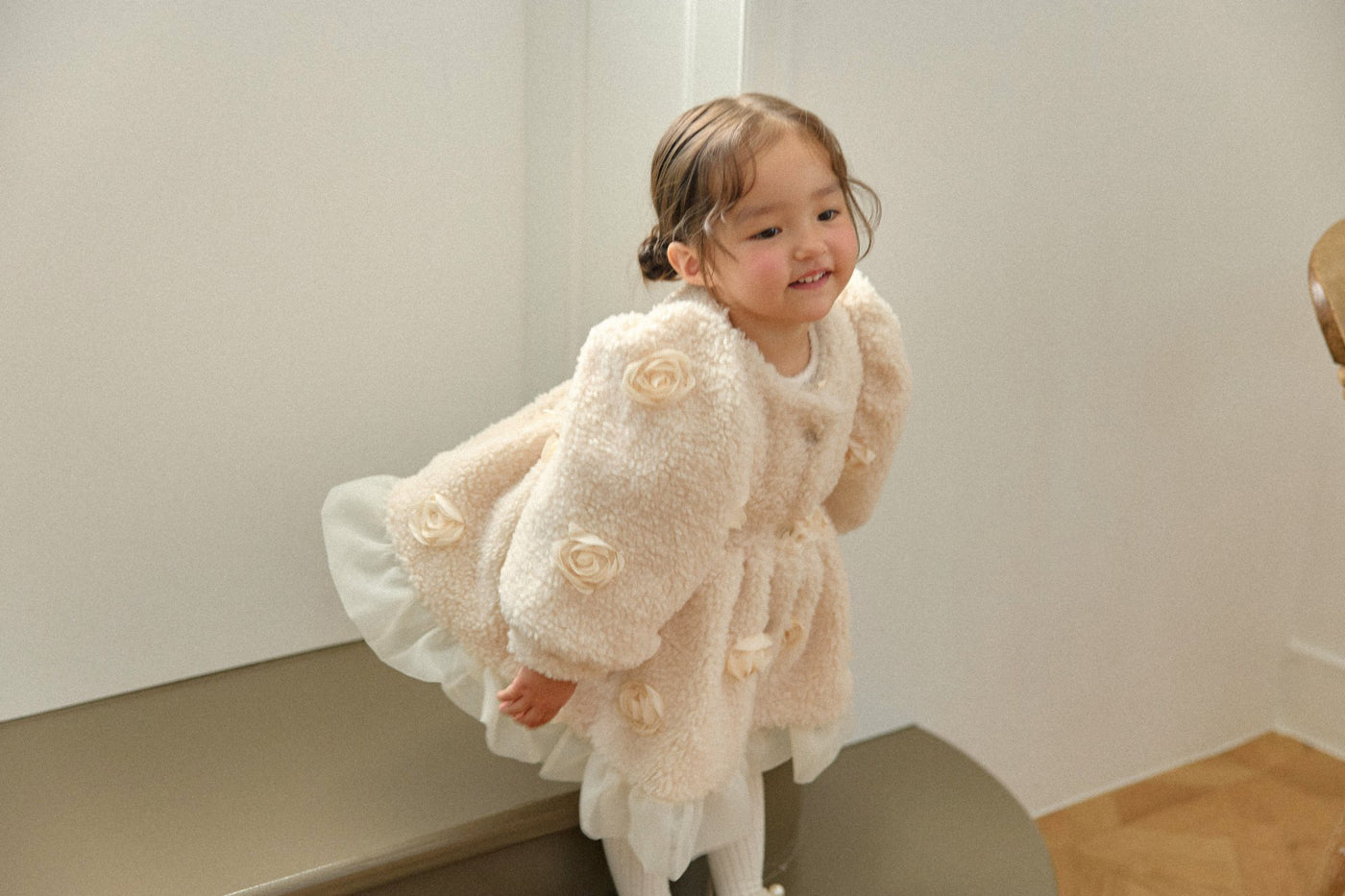 Cream Rose Coat