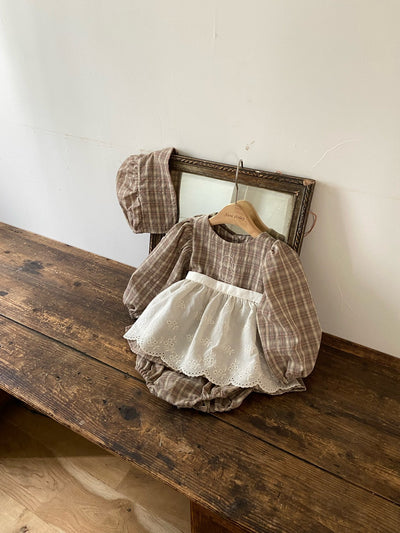 Magenta Romper & Bonnet Set