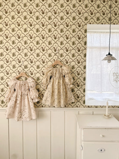 Misty Eyelet Dress _Beige