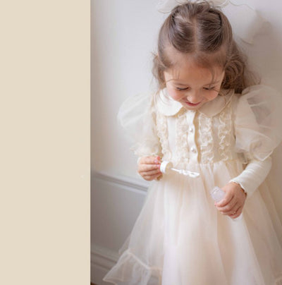Eloise Organza Dress_  Cream