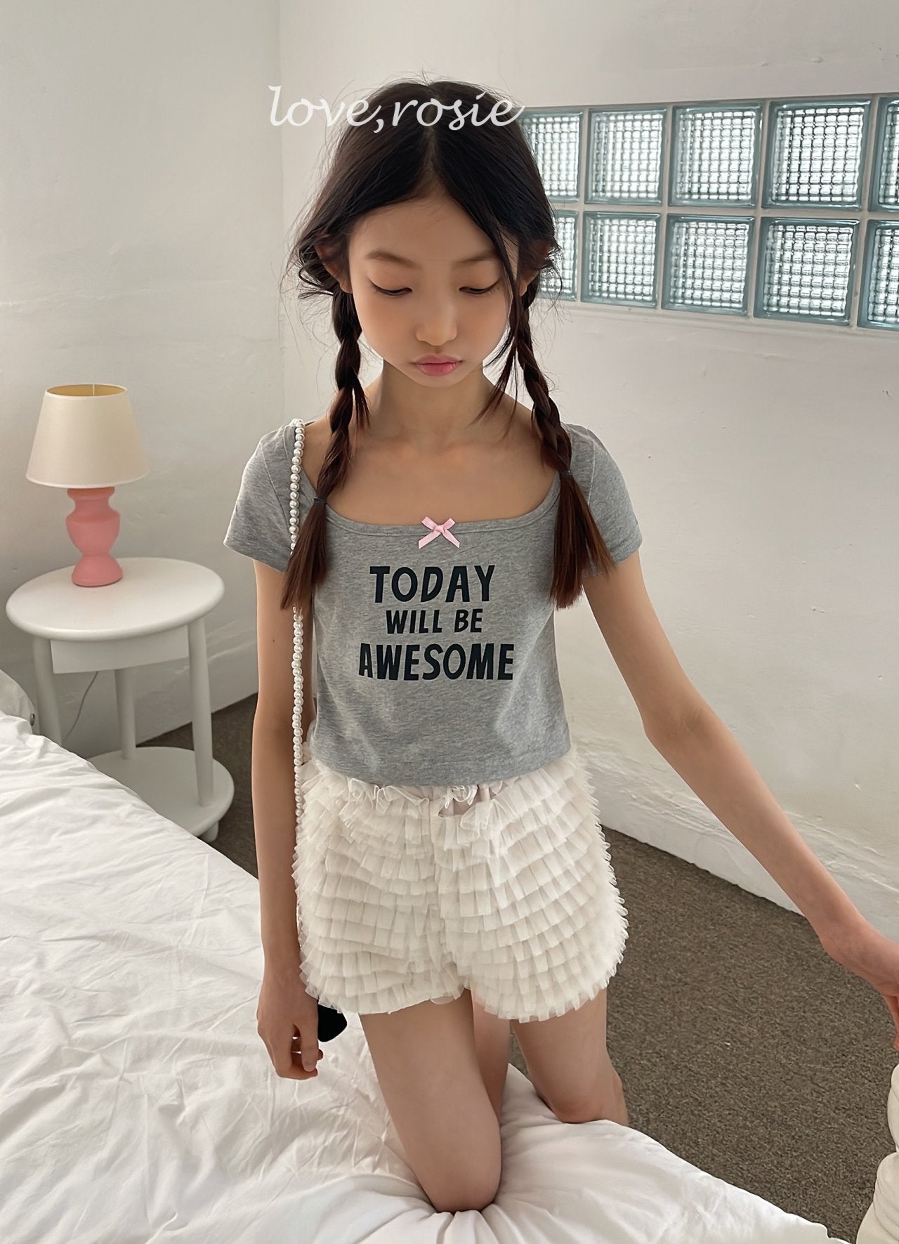 Lettering Ribbon Top_ 4 Colors (Wholesale)