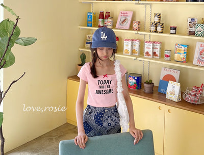 Lettering Ribbon Top_ 4 Colors (Wholesale)