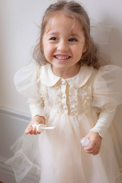 Eloise Organza Dress_  Cream