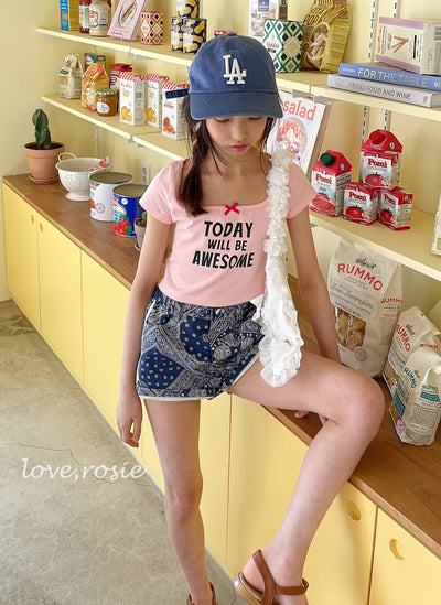 Lettering Ribbon Top_ 4 Colors (Wholesale)