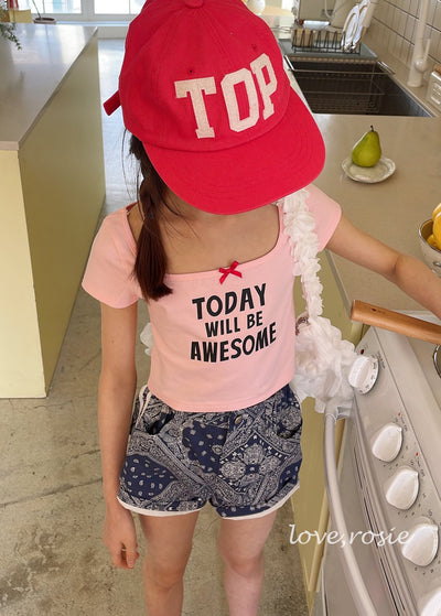 Lettering Ribbon Top_ 4 Colors (Wholesale)