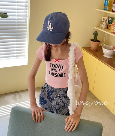 Lettering Ribbon Top_ 4 Colors (Wholesale)