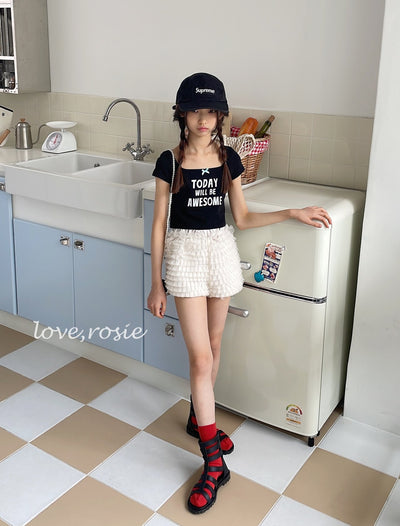 Lettering Ribbon Top_ 4 Colors (Wholesale)