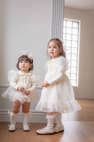 Eloise Organza Dress_  Cream