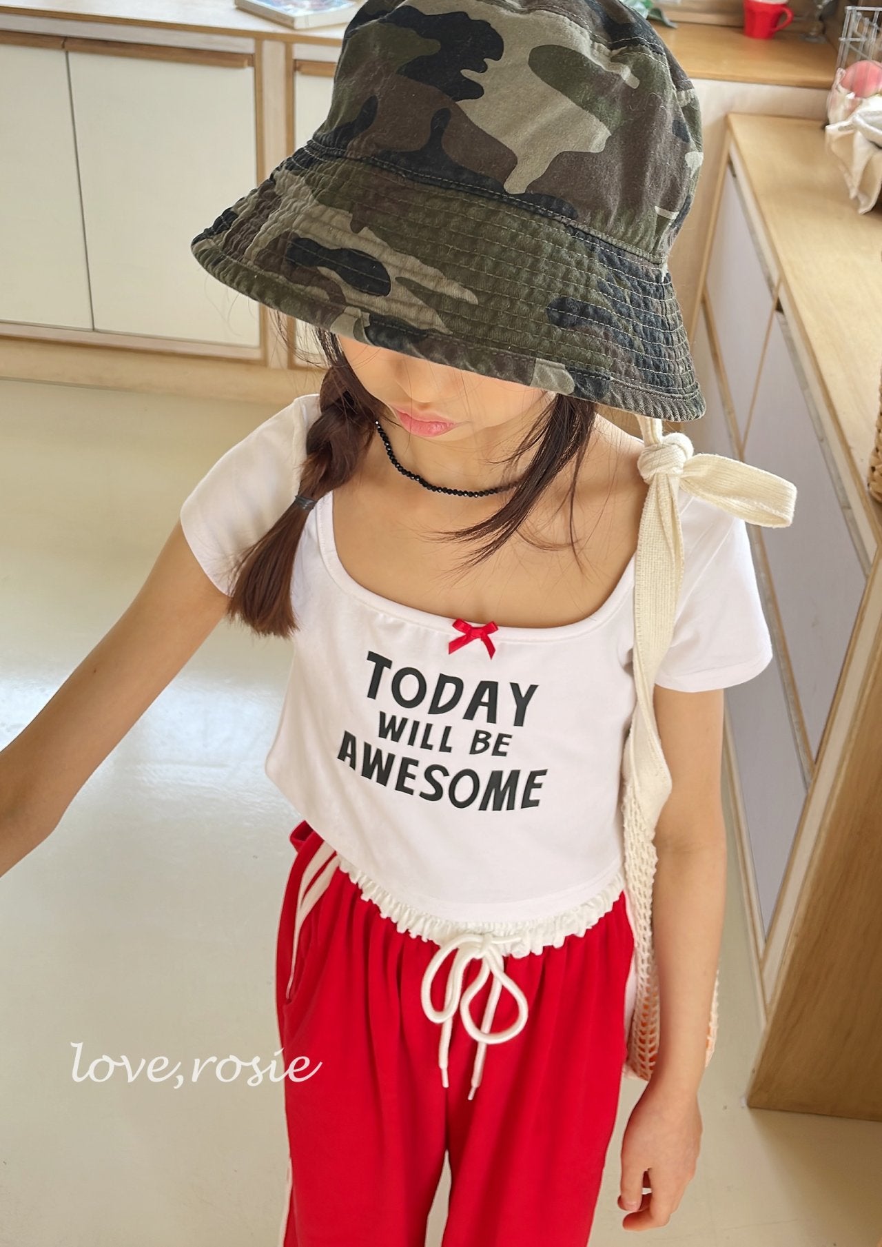 Lettering Ribbon Top_ 4 Colors (Wholesale)