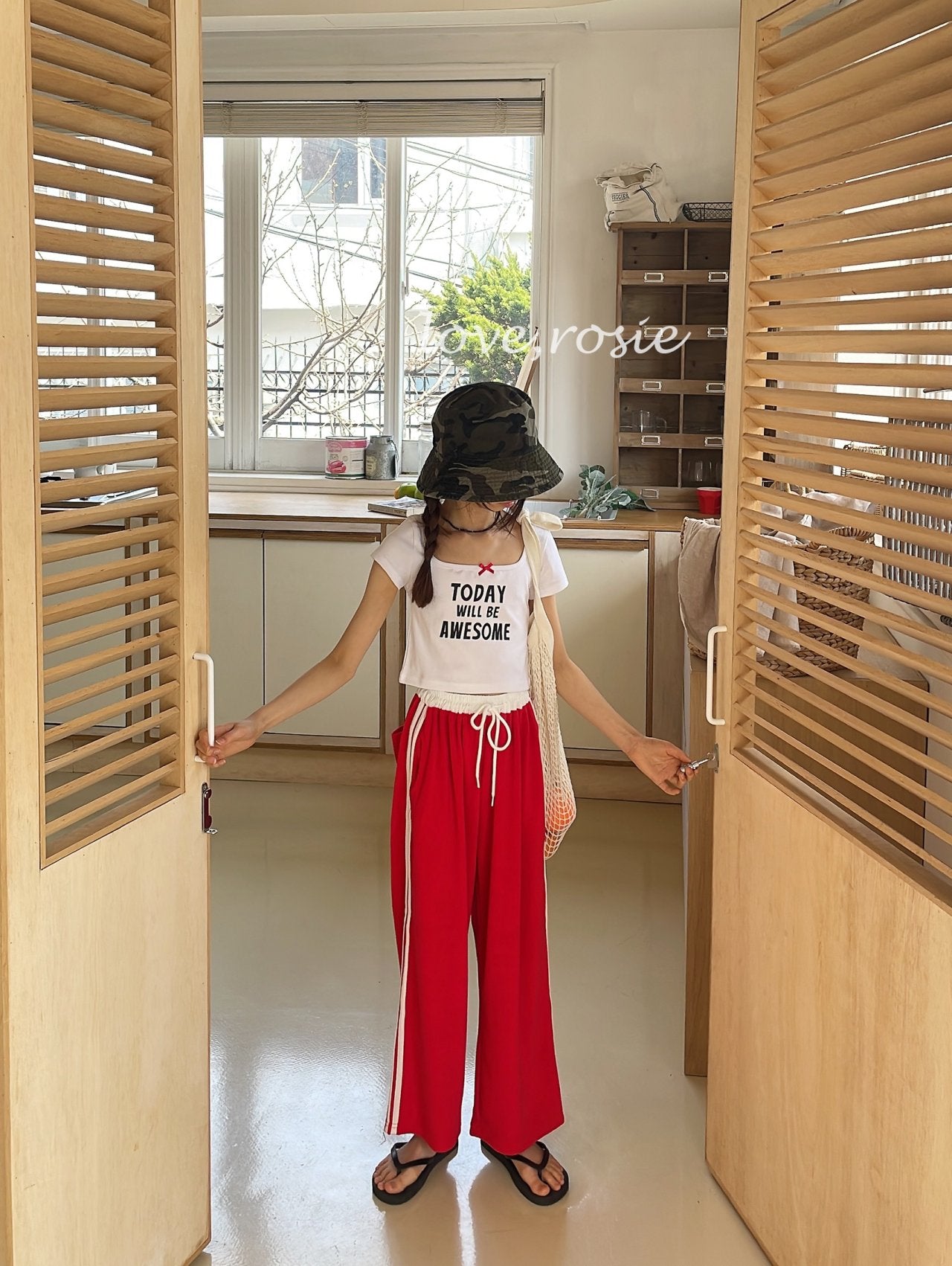 Lettering Ribbon Top_ 4 Colors (Wholesale)