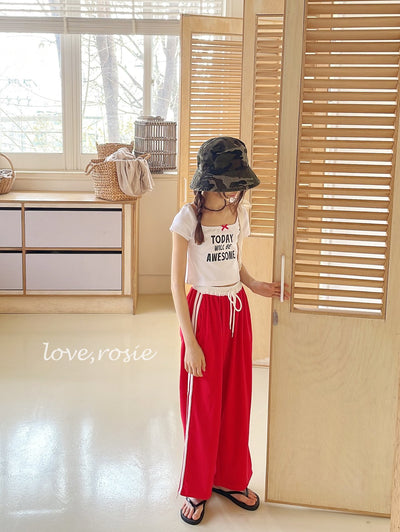 Lettering Ribbon Top_ 4 Colors (Wholesale)