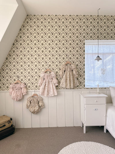 Misty Eyelet Romper _Beige