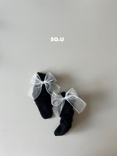 Sha Ribbon Knee Socks_ 4 Colors (Wholesale)