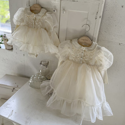 Eloise Oganza Dress Romper_ Cream