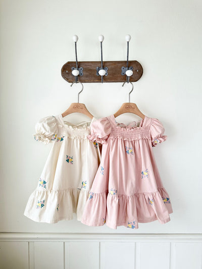 Latte Embroidery Dress_ Ivory