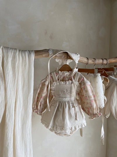 Eloise Shirring Romper_Rose Floral