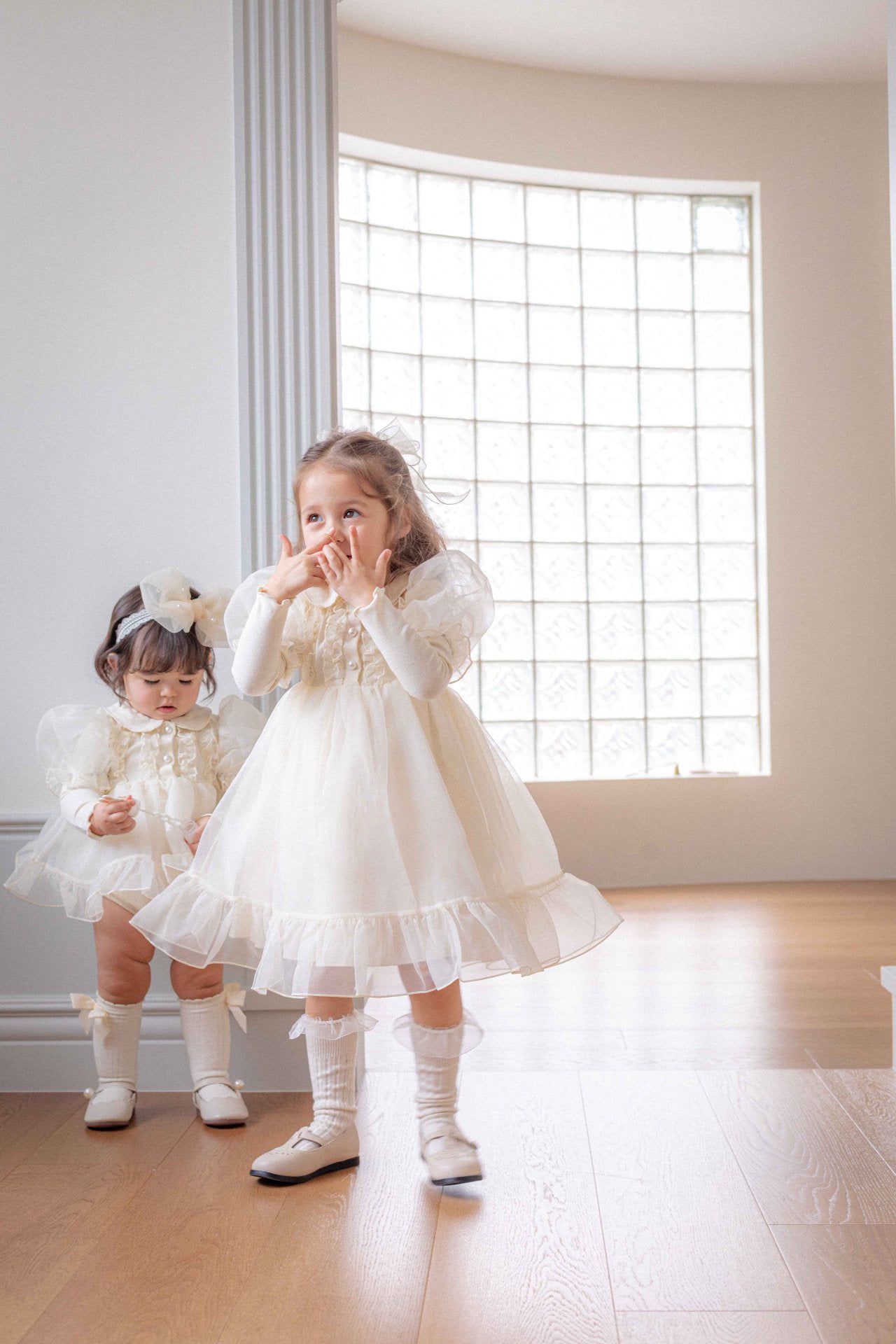Eloise Organza Dress_  Cream
