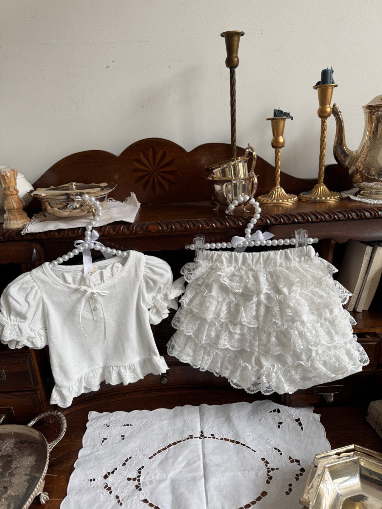 Ruffle Lace Shorts