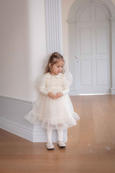 Eloise Organza Dress_  Cream