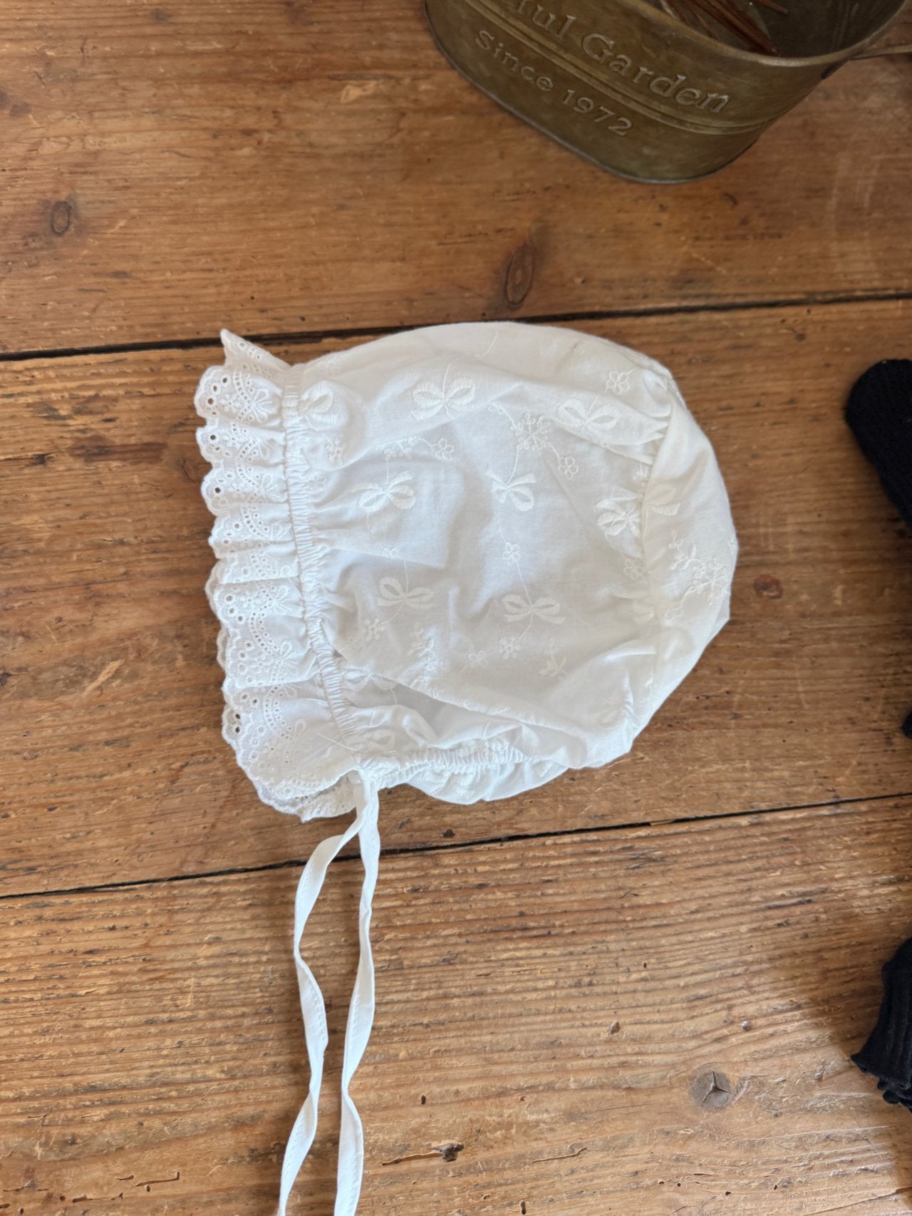 Ribbon Lace Bonnet